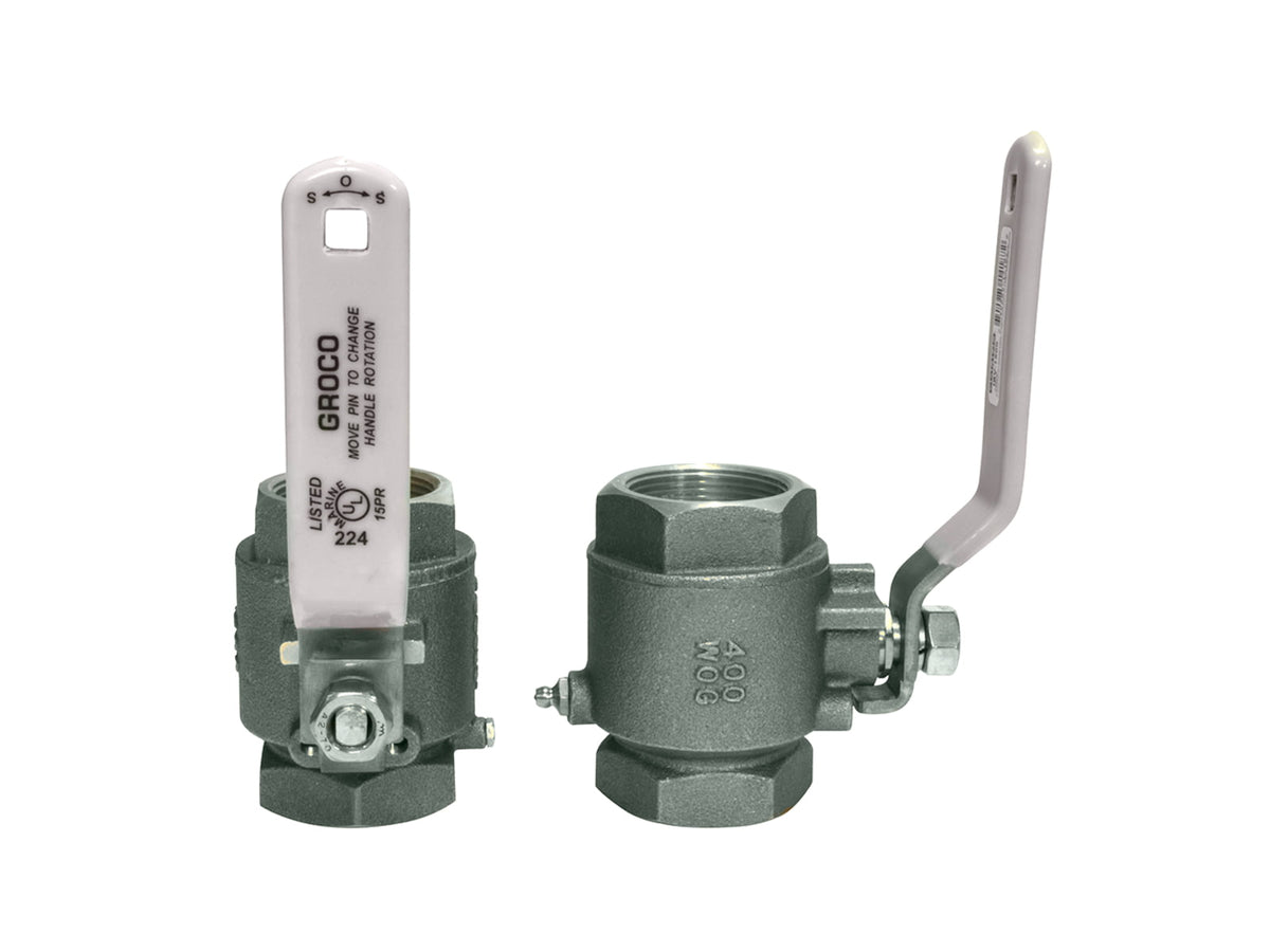 GROCO NPT Stainless Steel In-Line Ball Valve 1" IBV-1000-S