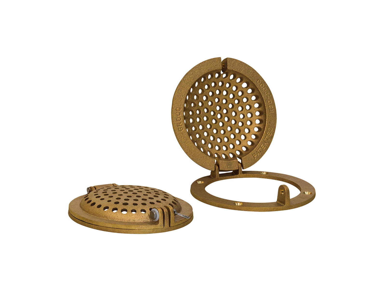 GROCO Round Hull Strainer w/Access Door f/Up To 2" Thru-Hull Bronze RSC-2000