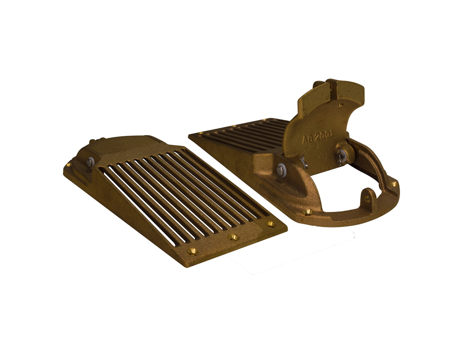 GROCO Slotted Hull Scoop Strainer w/Access Door f/Up to 1-1/4" Thru Hull Bronze ASC-1250