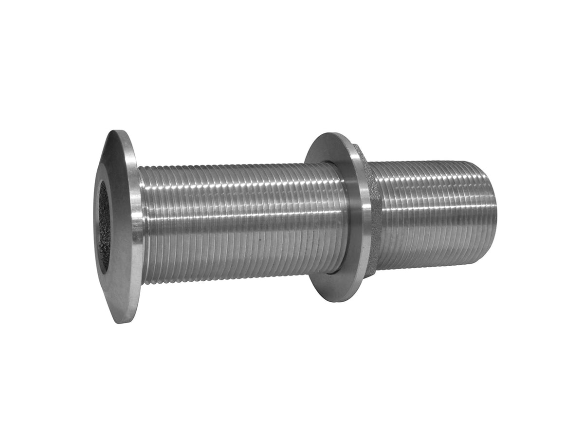 GROCO Stainless Steel Extra Long Thru-Hull Fitting w/Nut 2" THXL-2000-WS