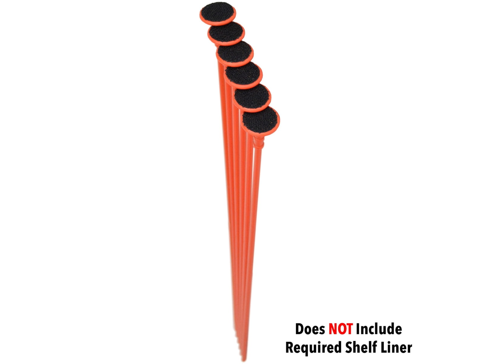 Gun Storage Solutions Rifle Rods Fit .22 Caliber and Larger 16 Length Orange 6 Pack RR6-EXP-OR