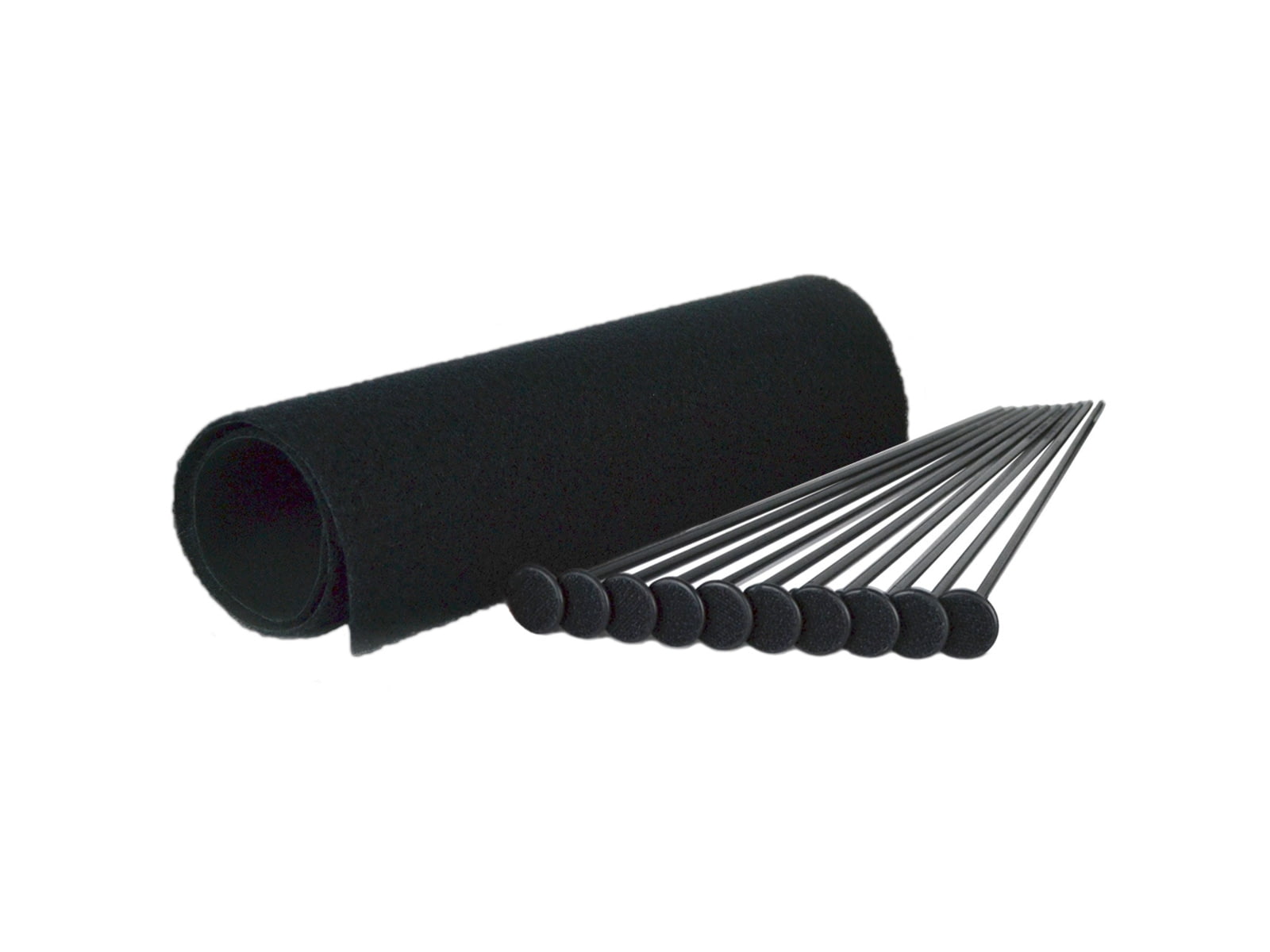 Gun Storage Solutions Rifle Rods Fit .22 Caliber and Larger 16 Length Black Includes 15x19 Shelf Liner 10 Pack RR10SK-BL