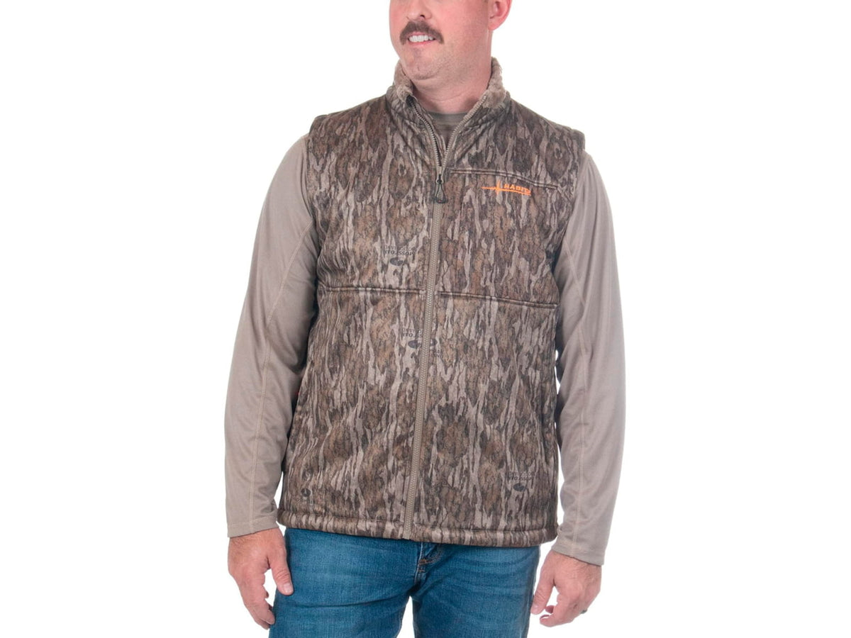 Habit Early Dawn Sherpa Shell Vest - Men's Mossy Oak New Bottomland Large 1409513