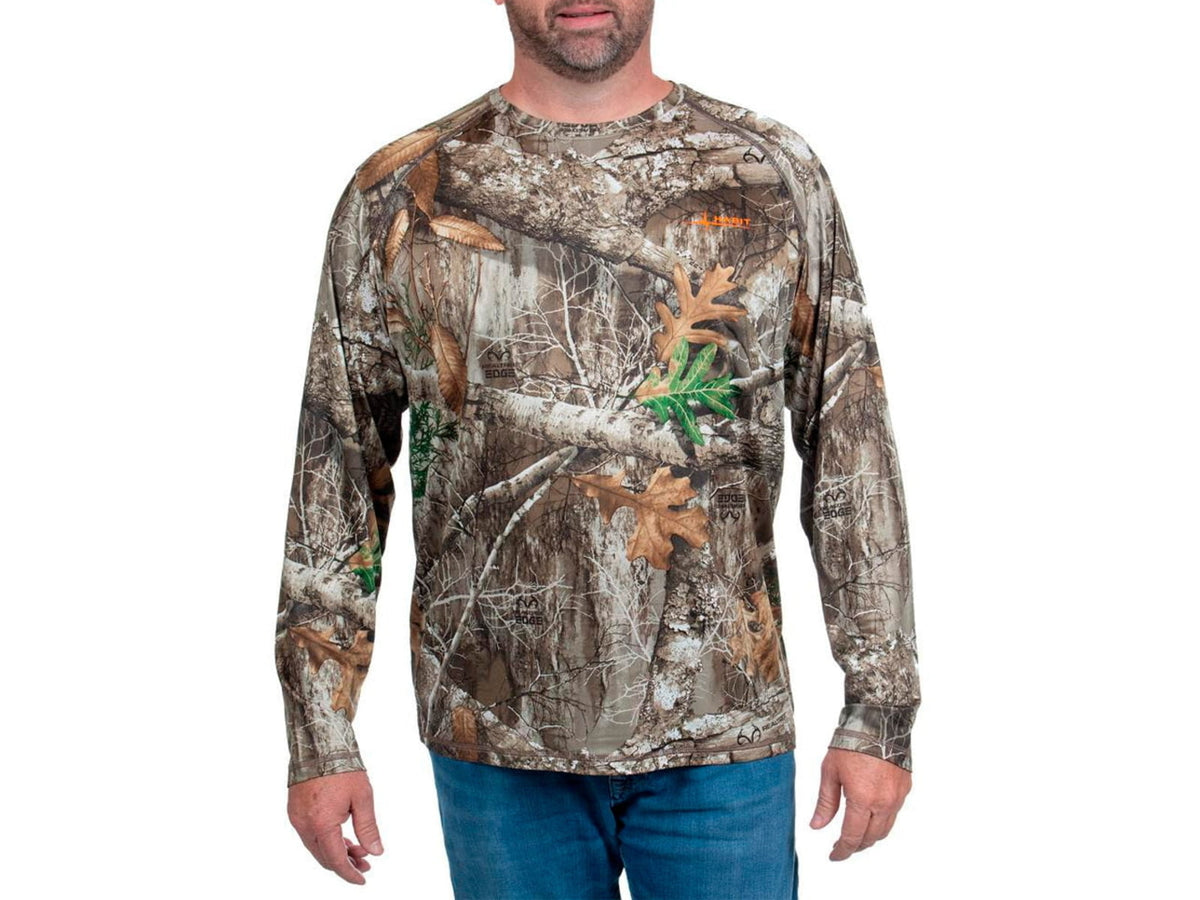 Habit Men's Siesta Cape Long Sleeve Perf Tee - Men's Large Realtree Edge 1409639