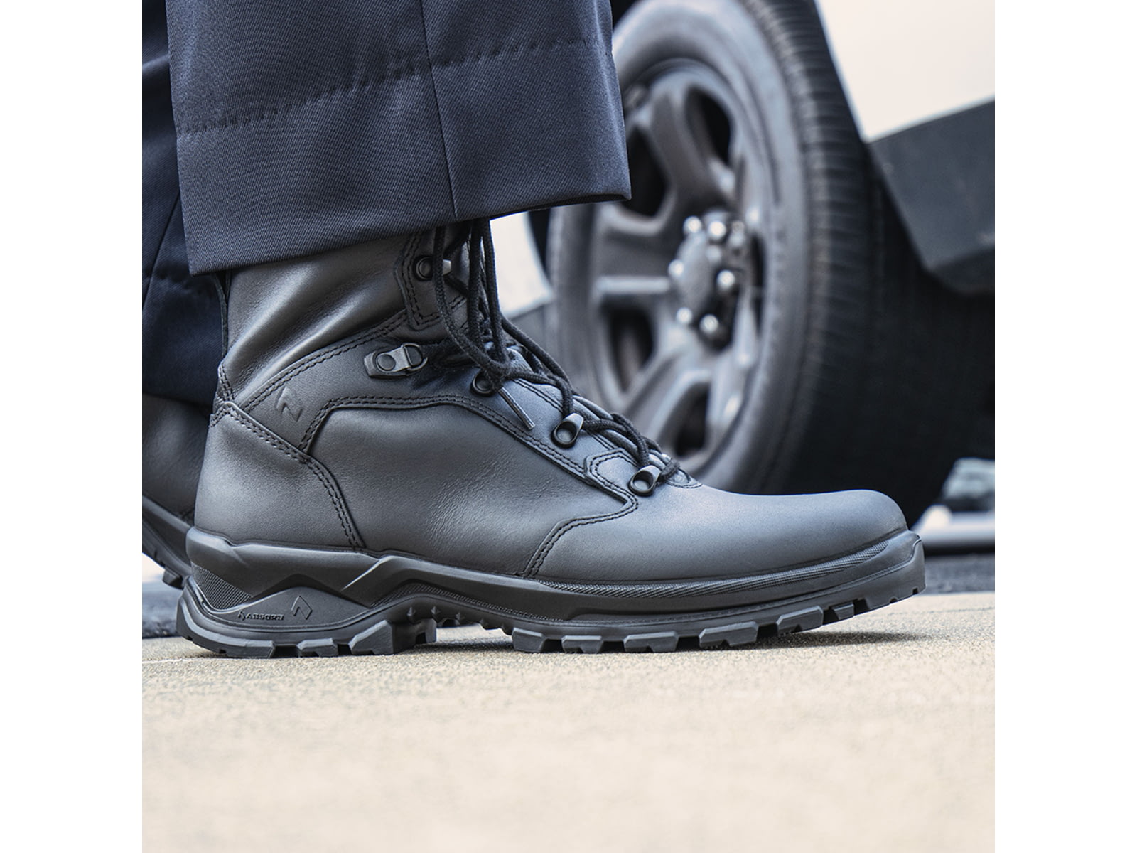 HAIX Enforce X High Winter Wide Shoe - Unisex 12.5 US Wide 7in Black