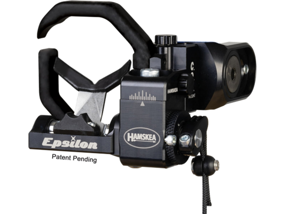 Hamskea Epsilon Arrow Rest w/Universal Bracket Left Hand Black