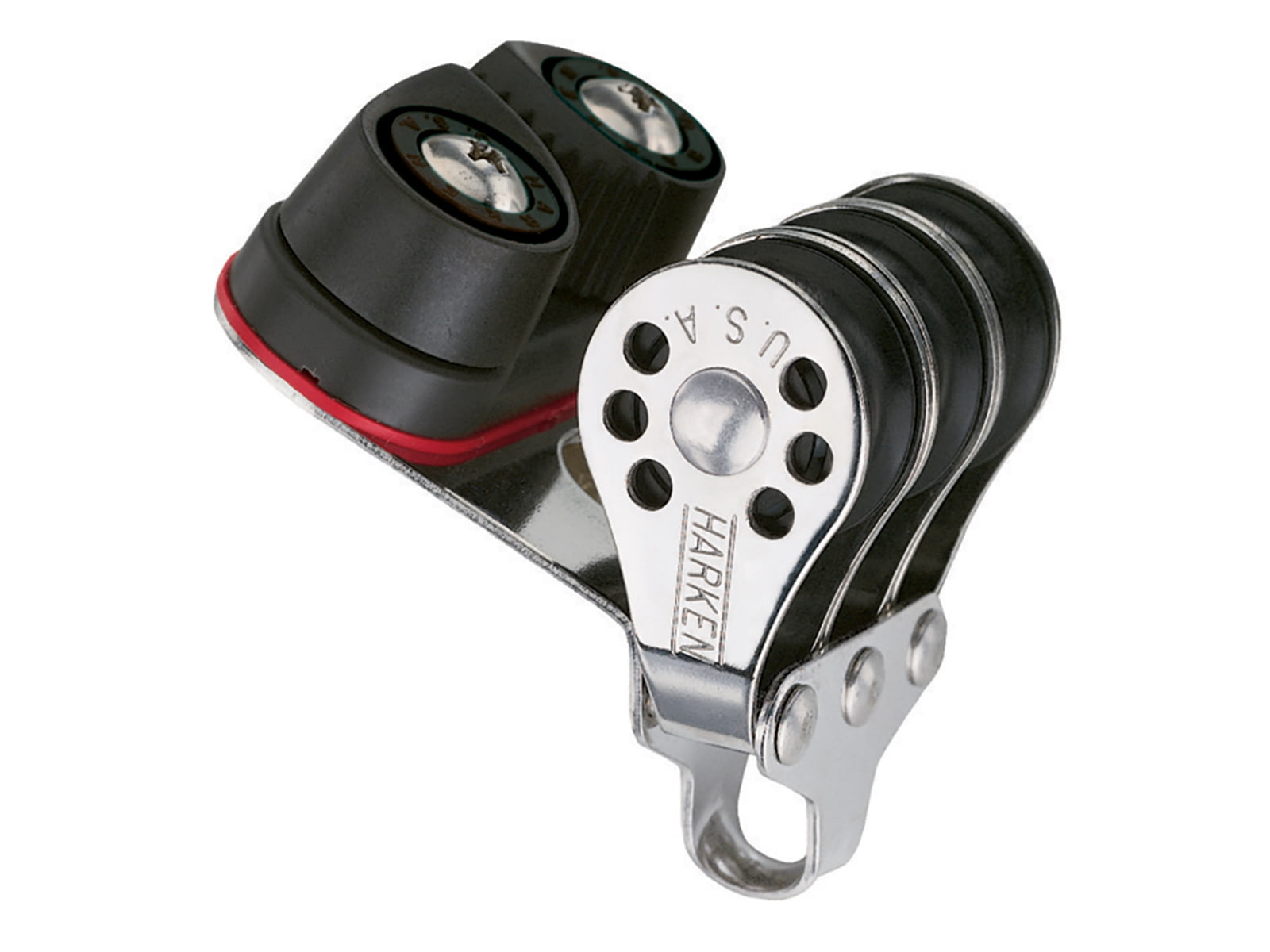 Harken Triple Micro Block w/Cam Cleat- Fishing 22mm 230F