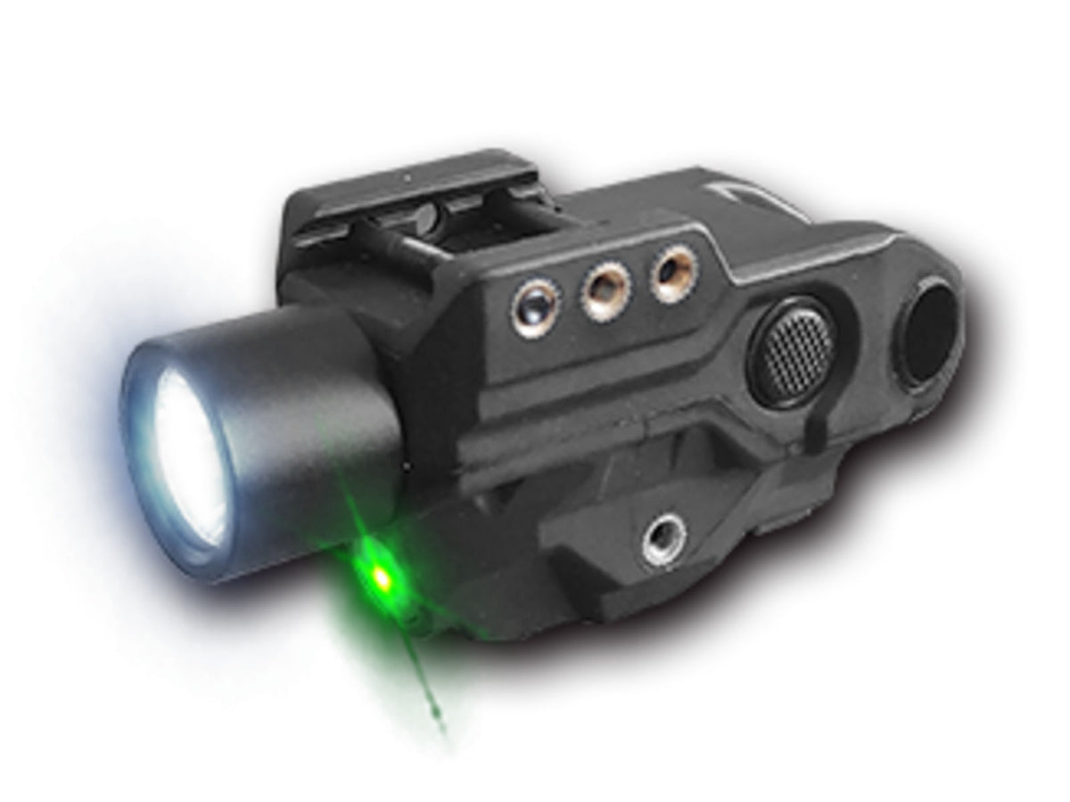 Hawk Gazer FLG-9T LED Flashlight/Green Laser Combo Black Low Profile LG-HG-FLG-9T