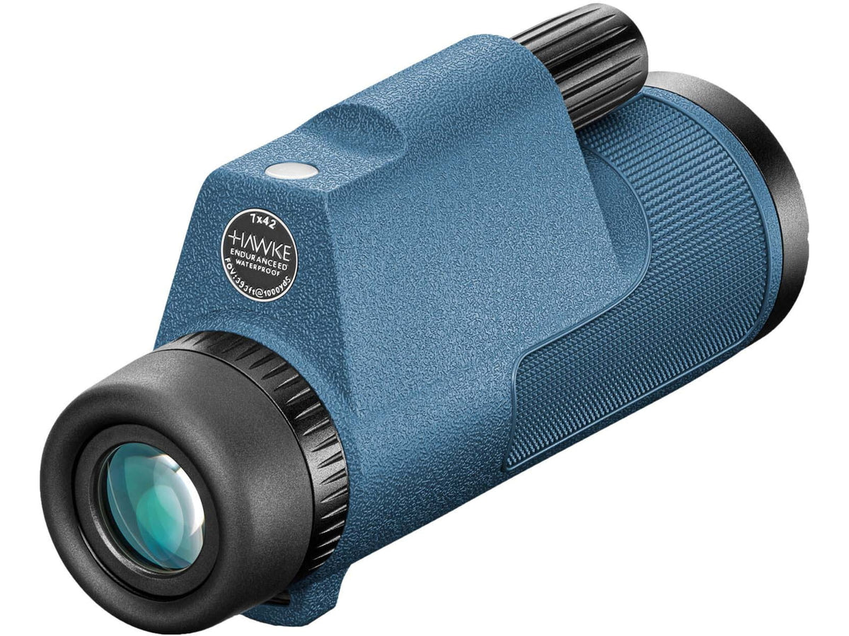 Hawke Sport Optics Endurance ED Marine 7x42mm Monocular w/Compass Blue 36521