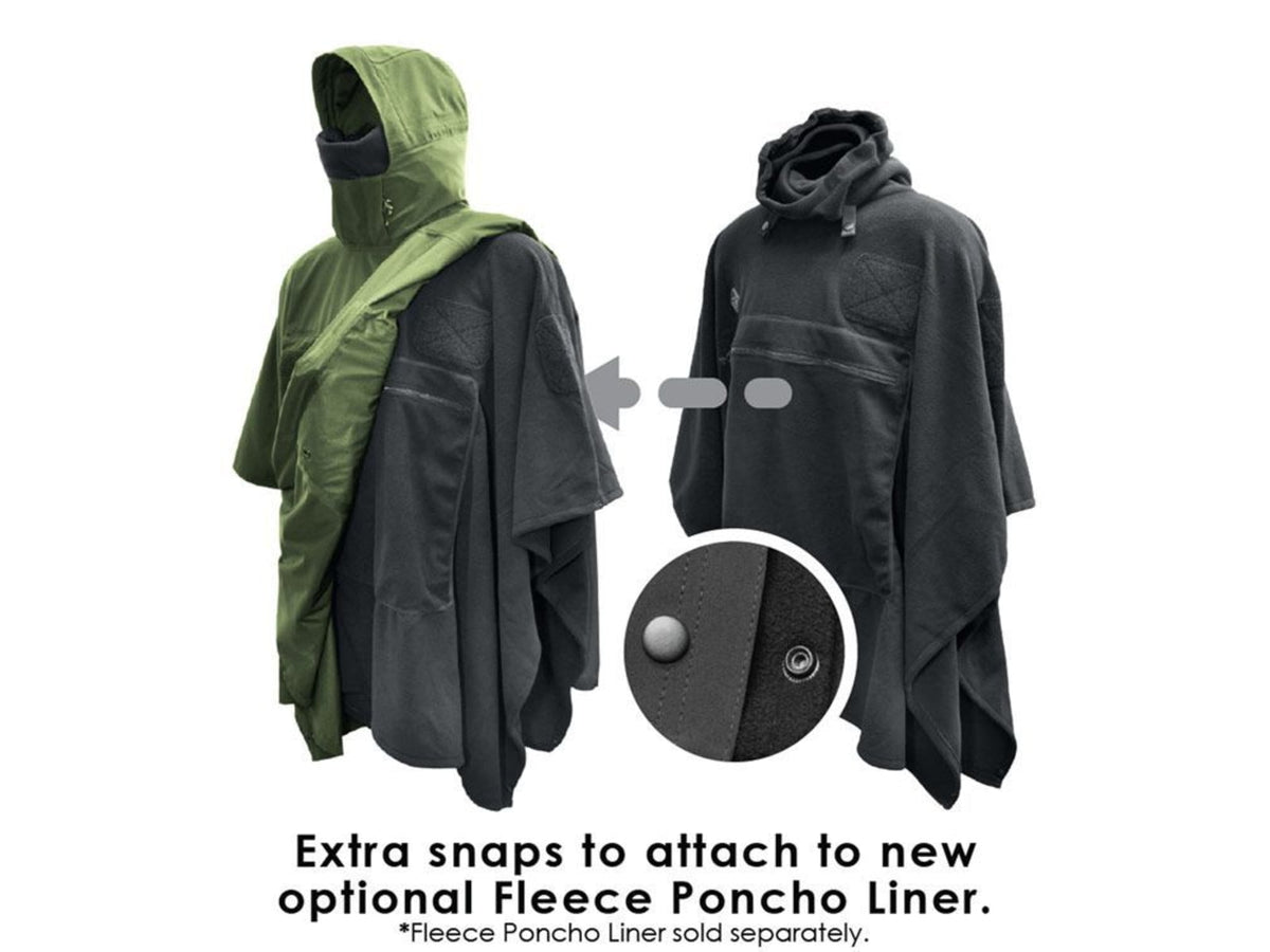 Hazard 4 Poncho Villa Softshell Poncho Black