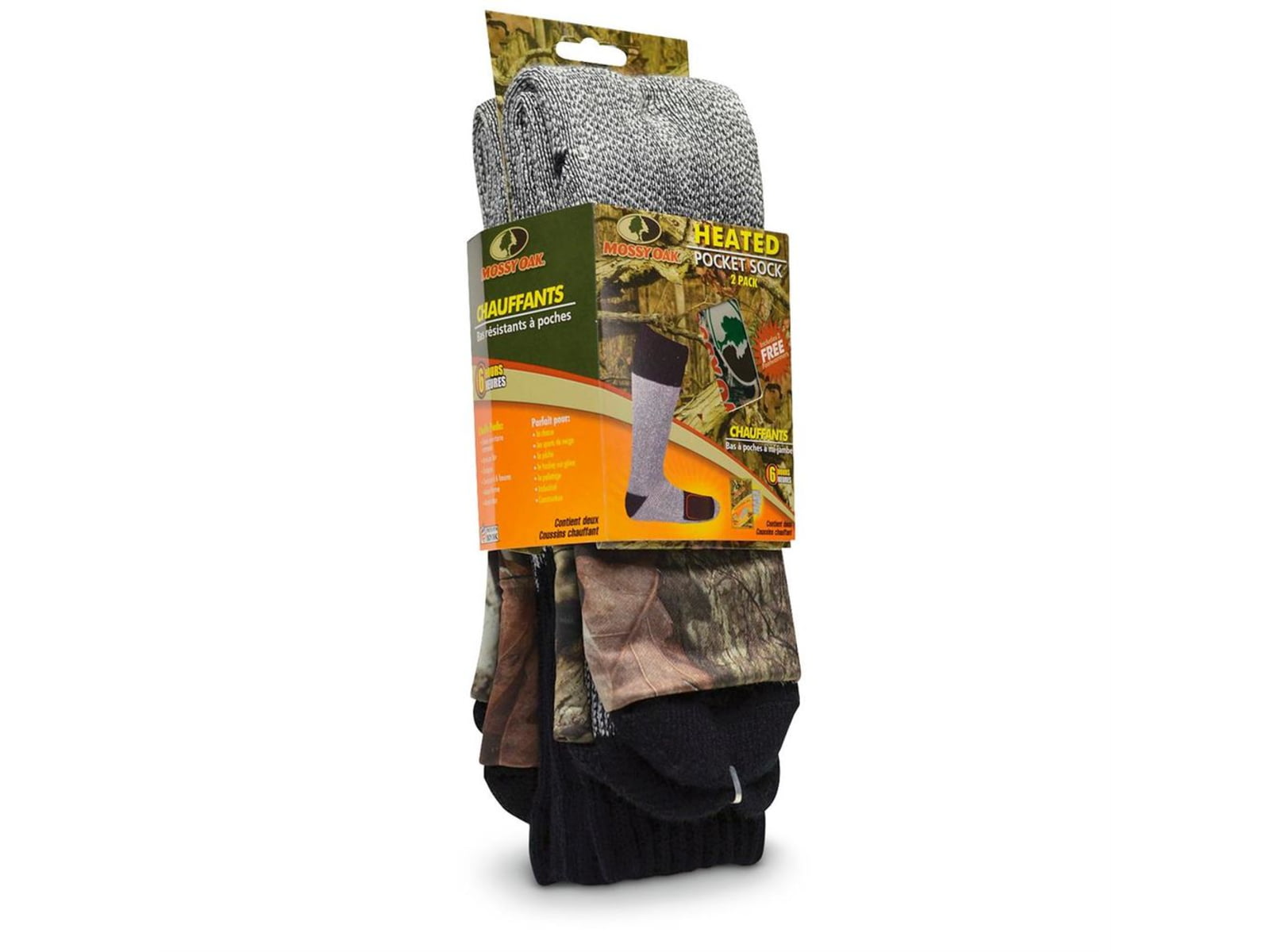 Heat Factory Acrylic Sock 12 Pack - Men's Mossy Oak Medium/Large M205ML