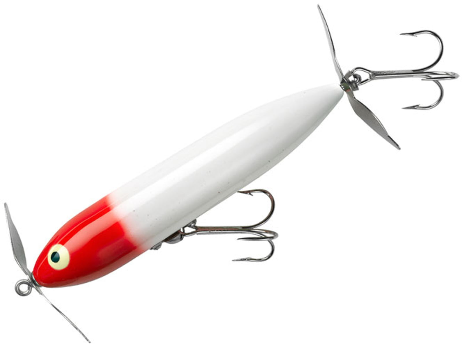 Heddon Wounded Zara Spook Topwater Walking Bait 3.5in 1/2 oz Red Head
