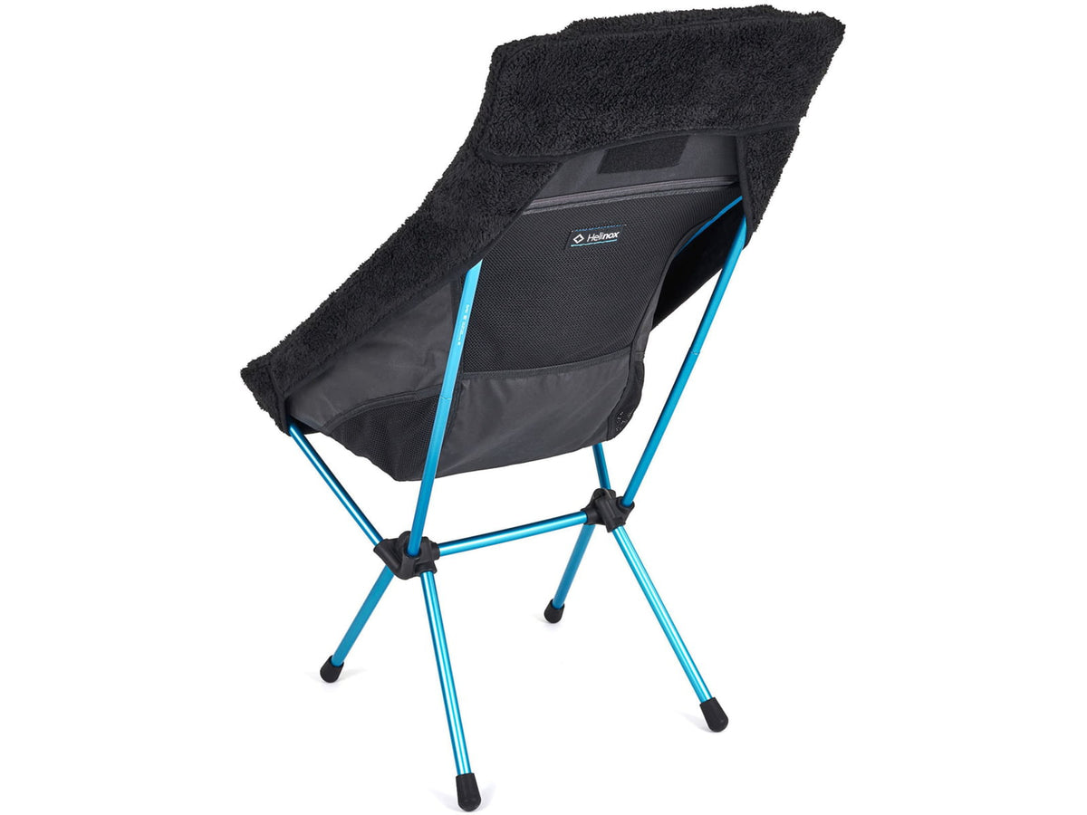 Helinox High-Back Seat Warmer Sunset/Beach Chair Black Fleece