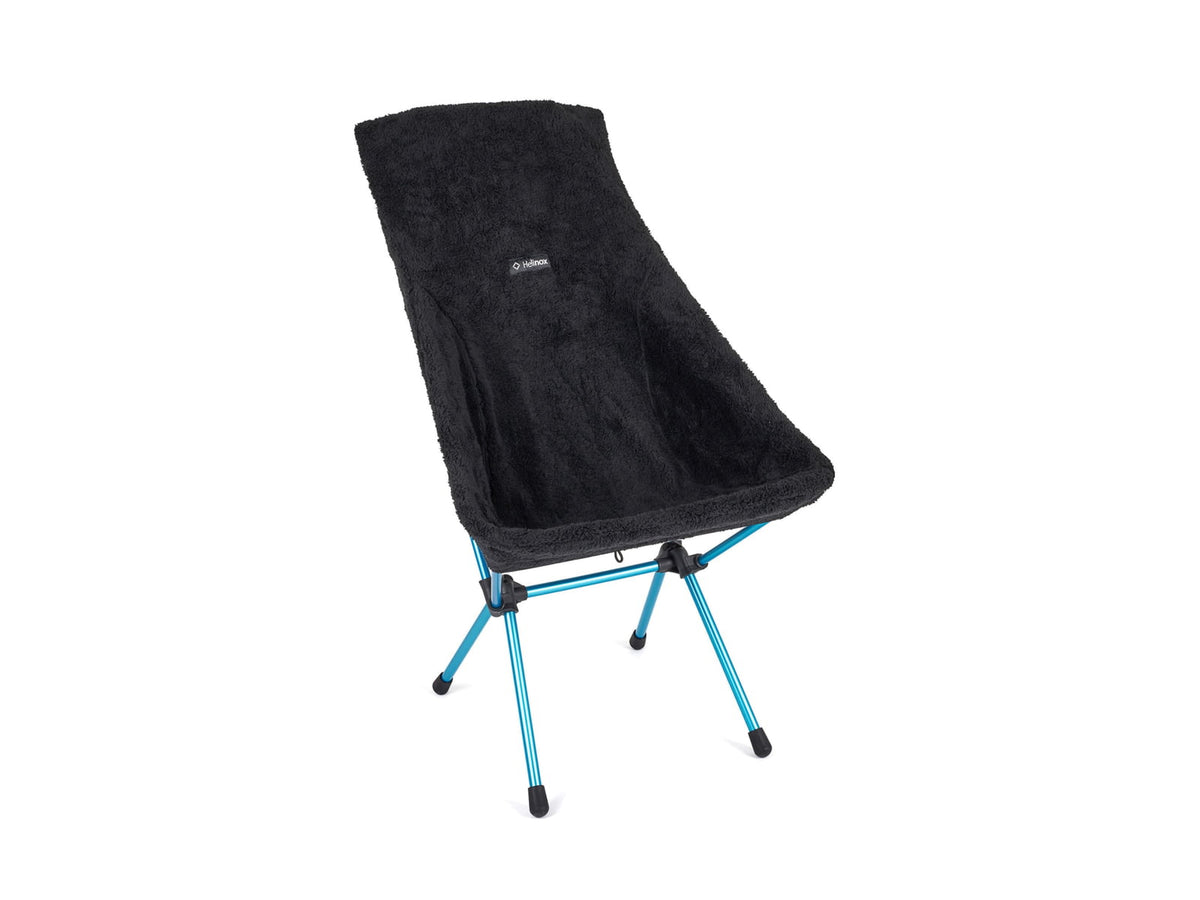Helinox High-Back Seat Warmer Sunset/Beach Chair Black Fleece