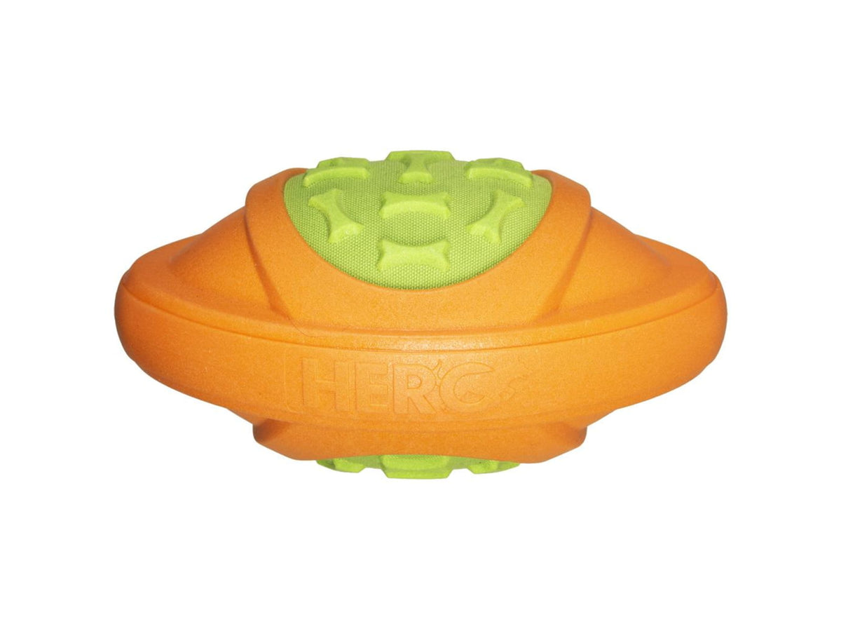 Hero Dog Toys Outer Armor Football Orange/Lime Large 64194