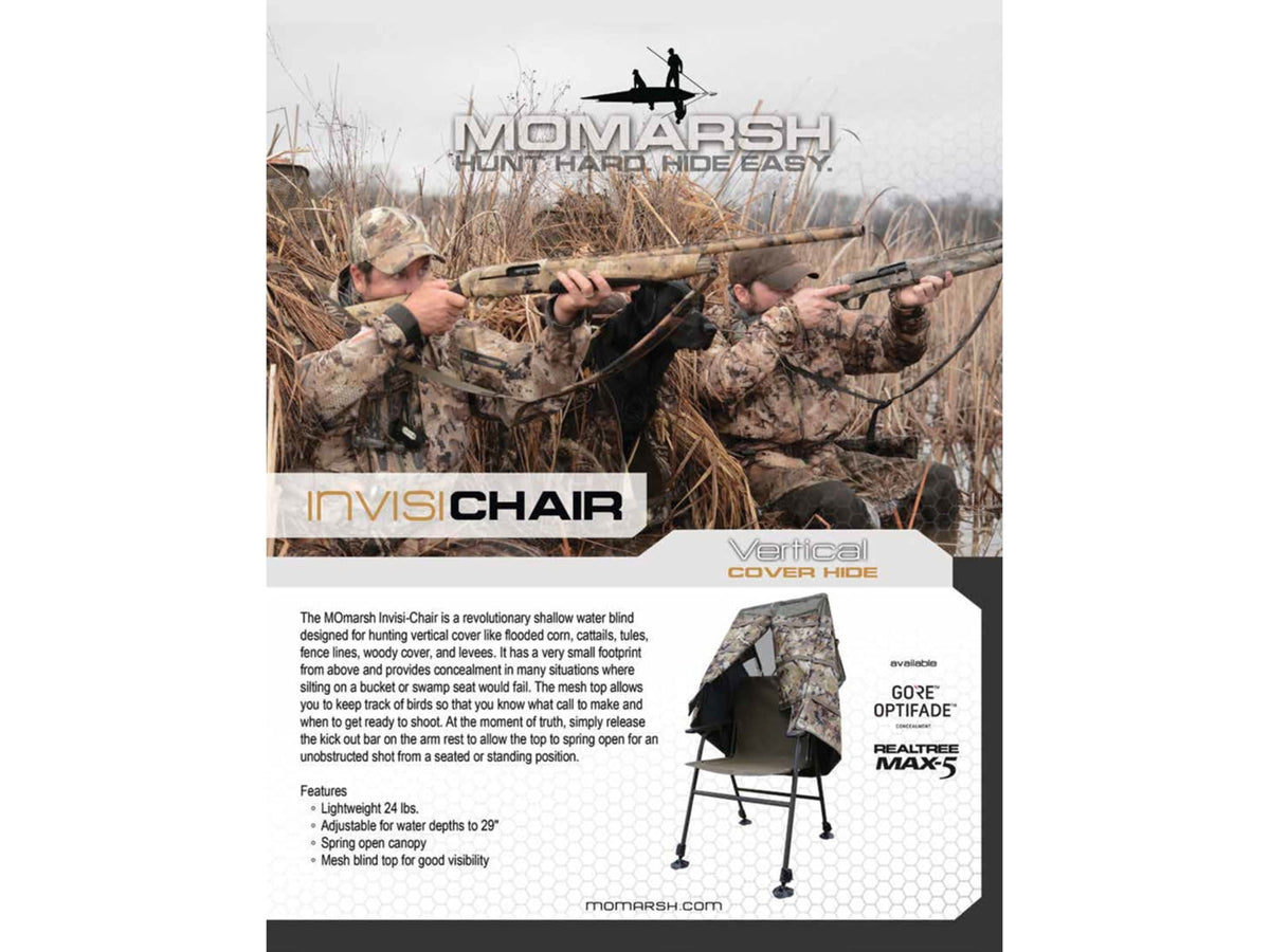 Higdon Outdoors 31518 Invisi-Chair Optifade Marsh Camo