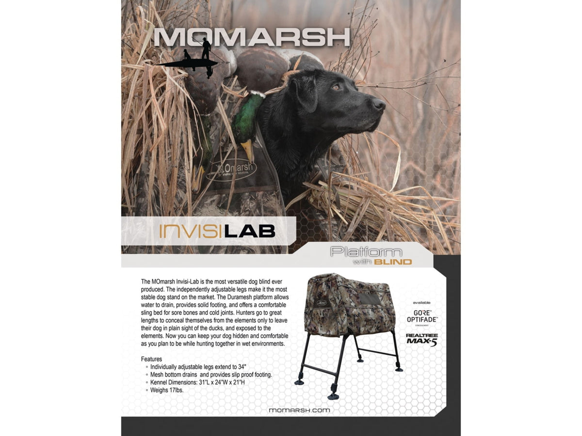 Higdon Outdoors 34018 Invisi-Lab Dog Blind Optifade Marsh 31 X 24 X 21