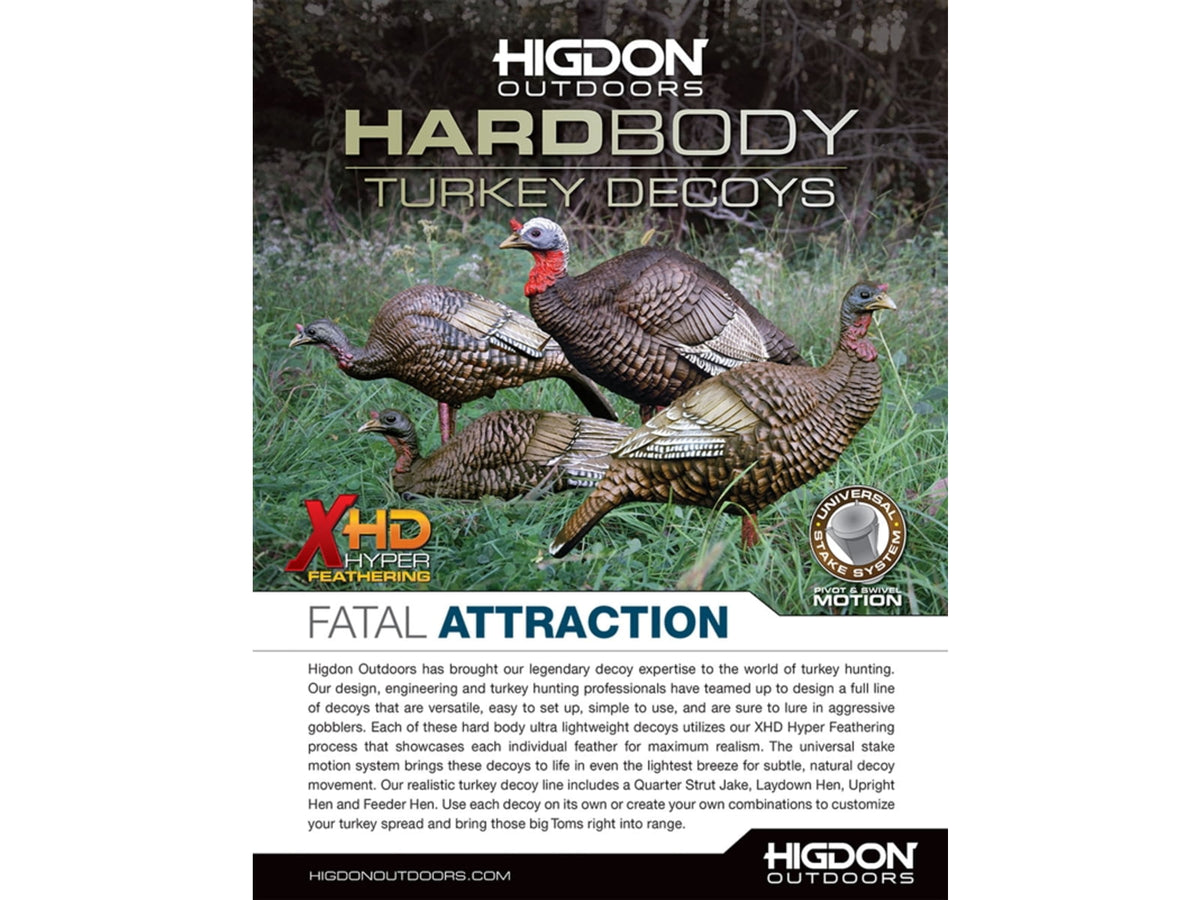 Higdon Outdoors Hard Body Feeder Hen Turkey Decoy 63122