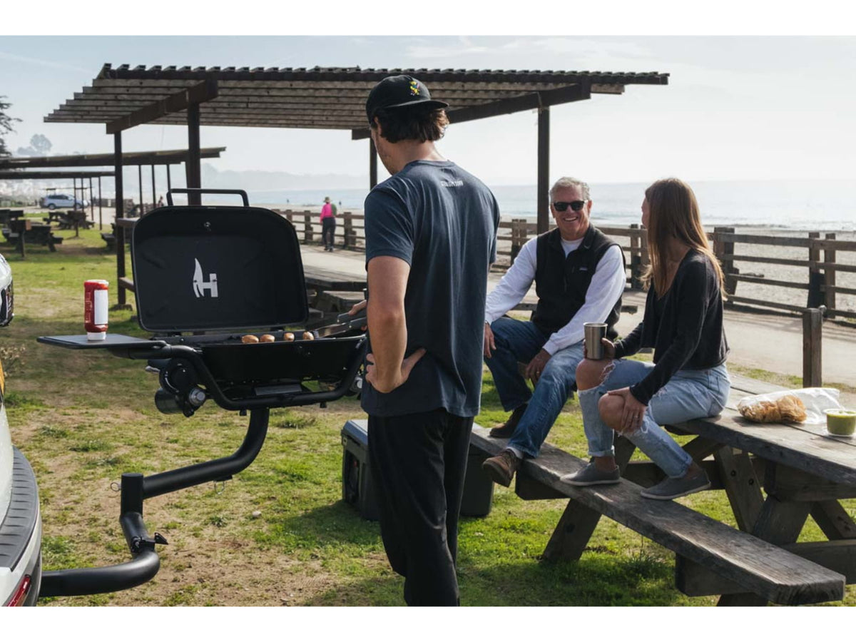 HitchFire F-20 Propane Driver Side Gas Grill Black Large