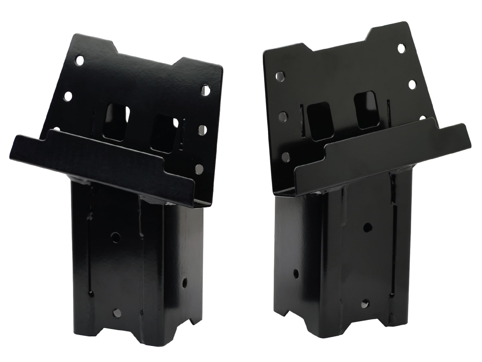 HME Products 4x4 Steel Blind Post Brackets w/Black Powder Coating 4 Pack