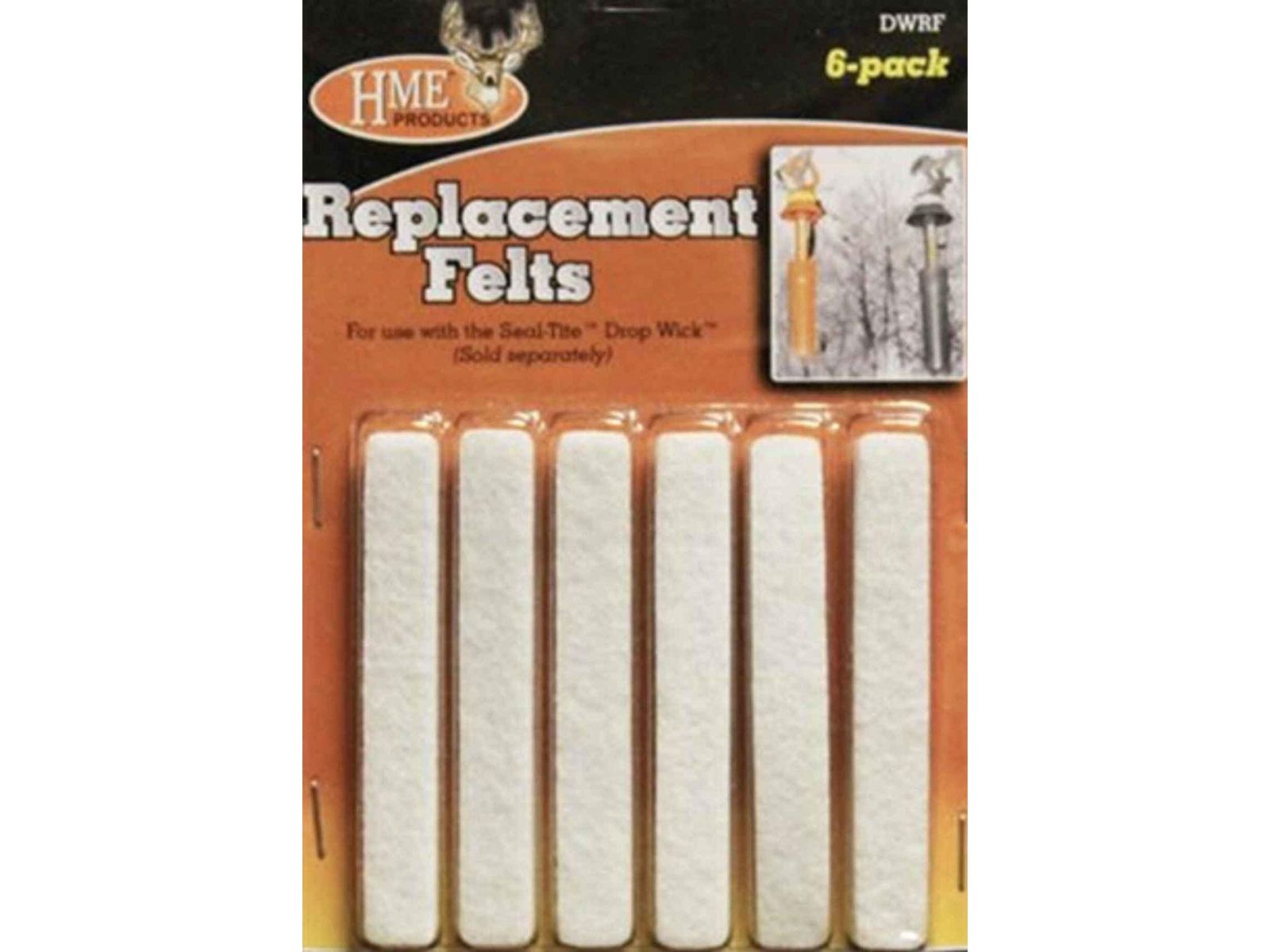 HME Products Drop Wick Replacement Felts Pack of 6 HME-DWRF