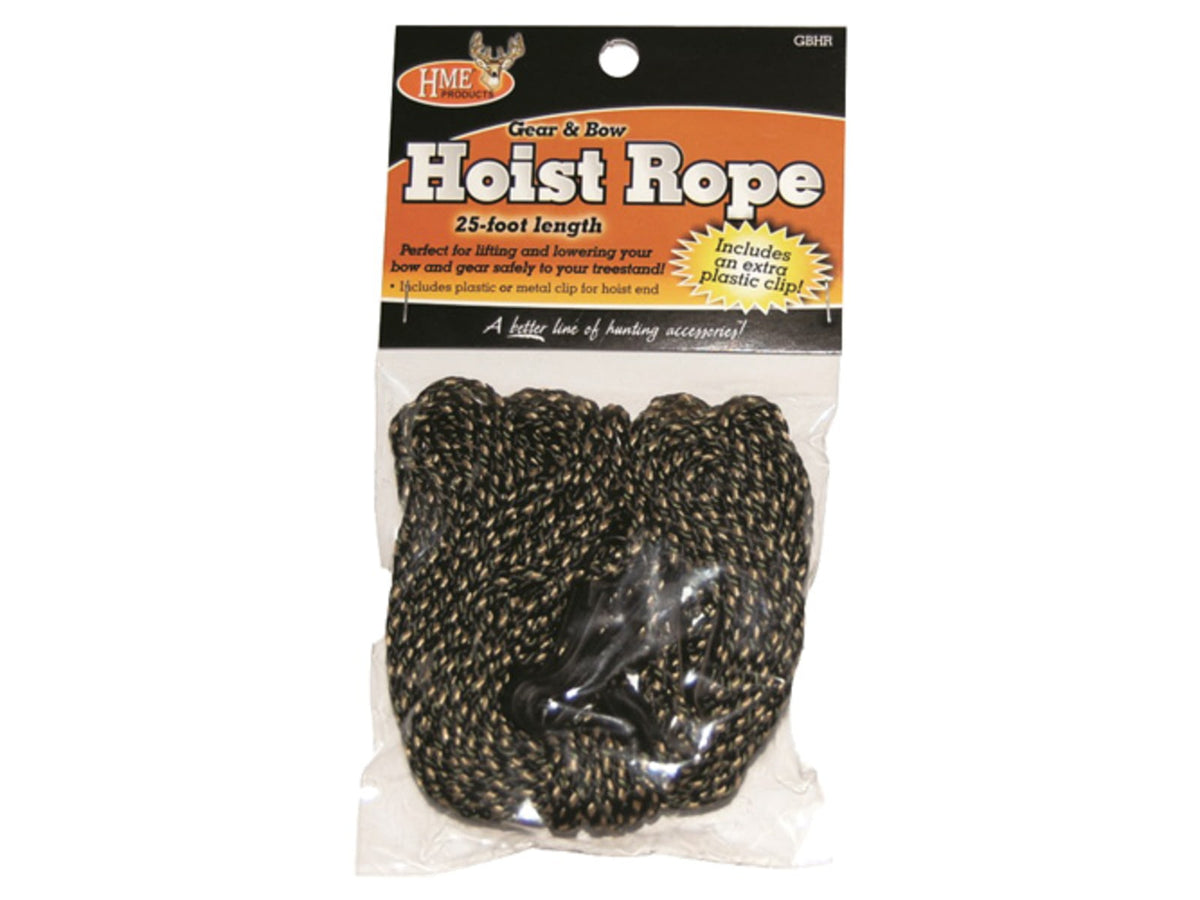 Hme Products Hme Gear & Bow Hoist Rope W/metal Clips 25' 1ea