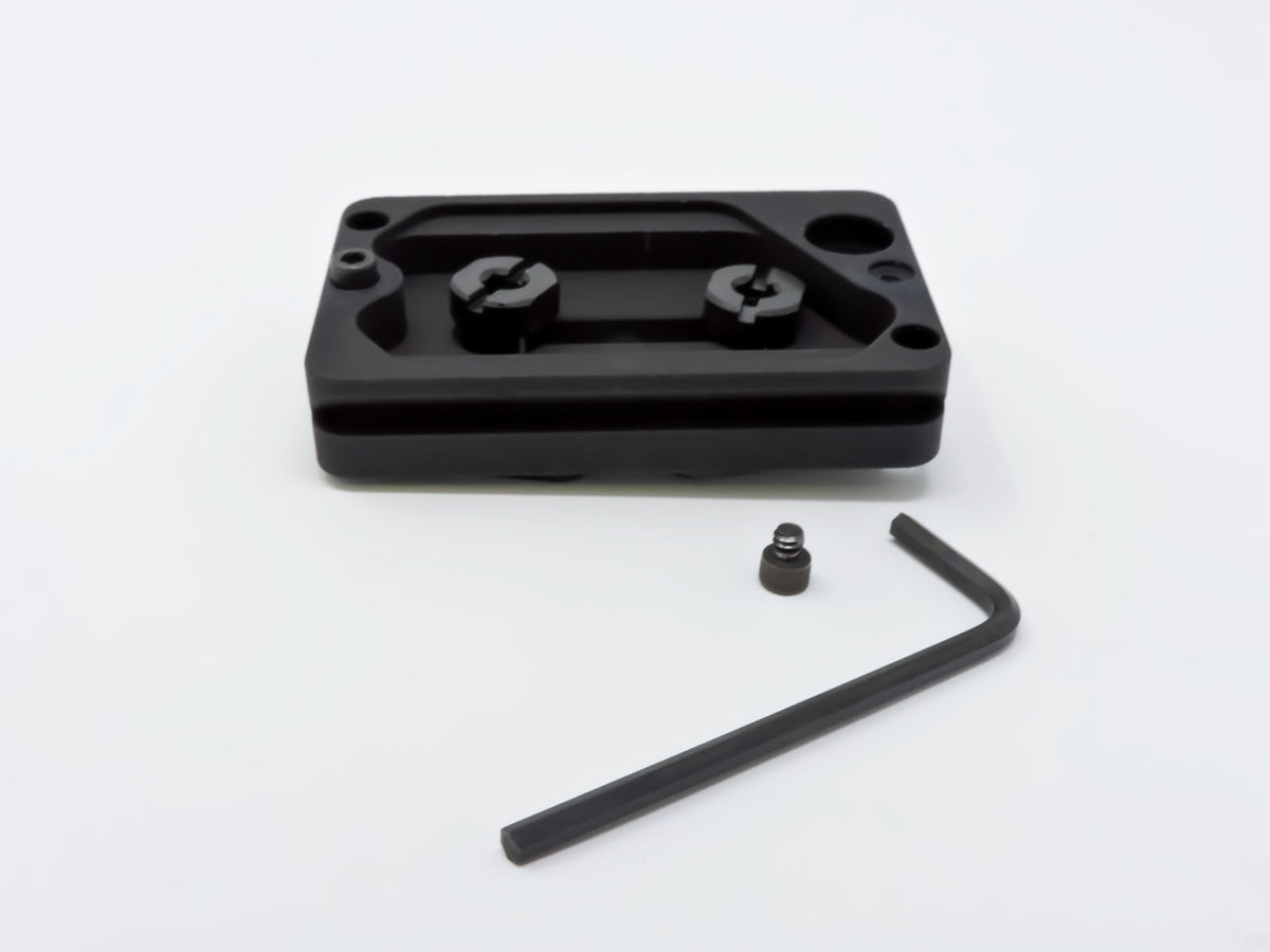 Hog Saddle 236 Arca Dual Bolt QD Plate Black 236 Arca QD