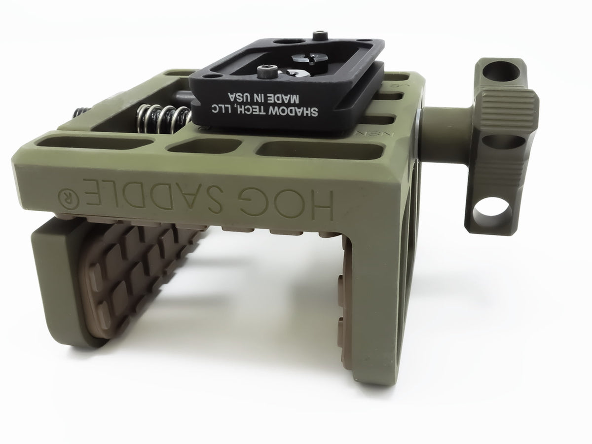 Hog Saddle 236 Arca Dual Bolt QD Plate Black 236 Arca QD
