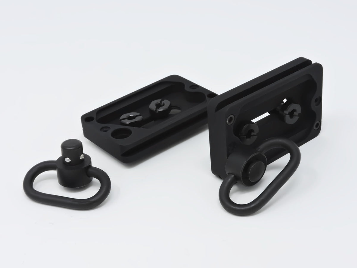 Hog Saddle 236 Arca Dual Bolt QD Plate Black 236 Arca QD