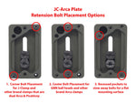 Hog Saddle JC-Arca Dual Bolt QD Plate Green JC-Arca QD