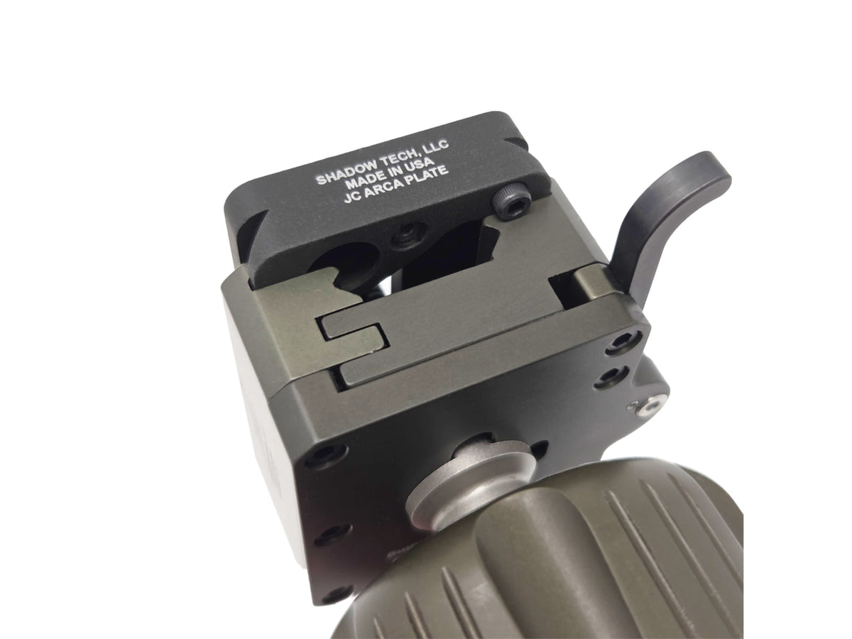 Hog Saddle JC-Arca Dual Bolt QD Plate Green JC-Arca QD
