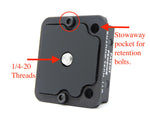 Hog Saddle Multiuse Arca RC2 Connector- Picatinny Black MARC-PIC
