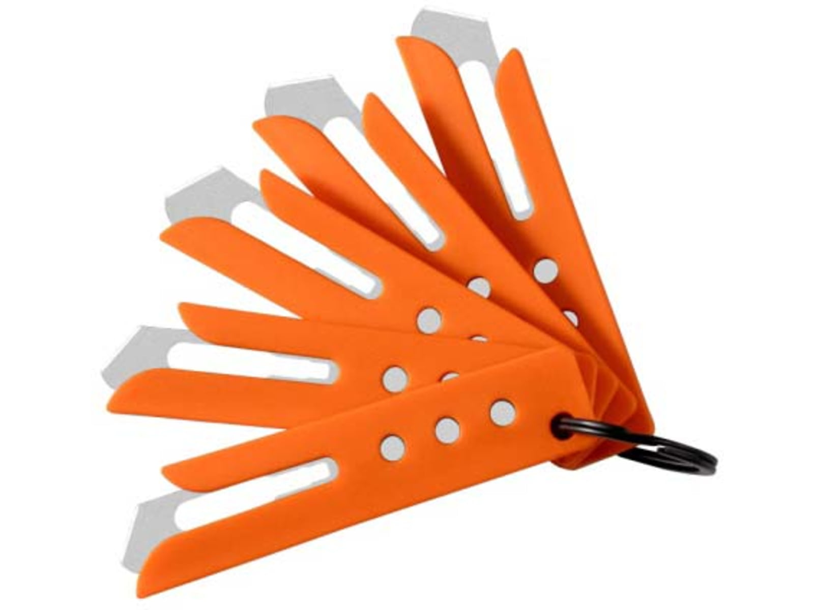 Hogue Expel Blade Guard Orange Nylon High Carbon Steel Blade 5 Guards & 1 Key Ring