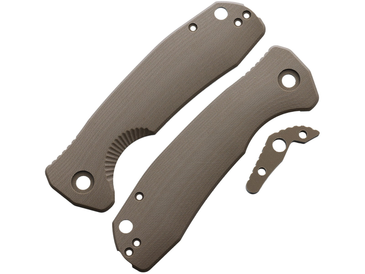 Honey Badger Knives Large Linerlock Handle Tan