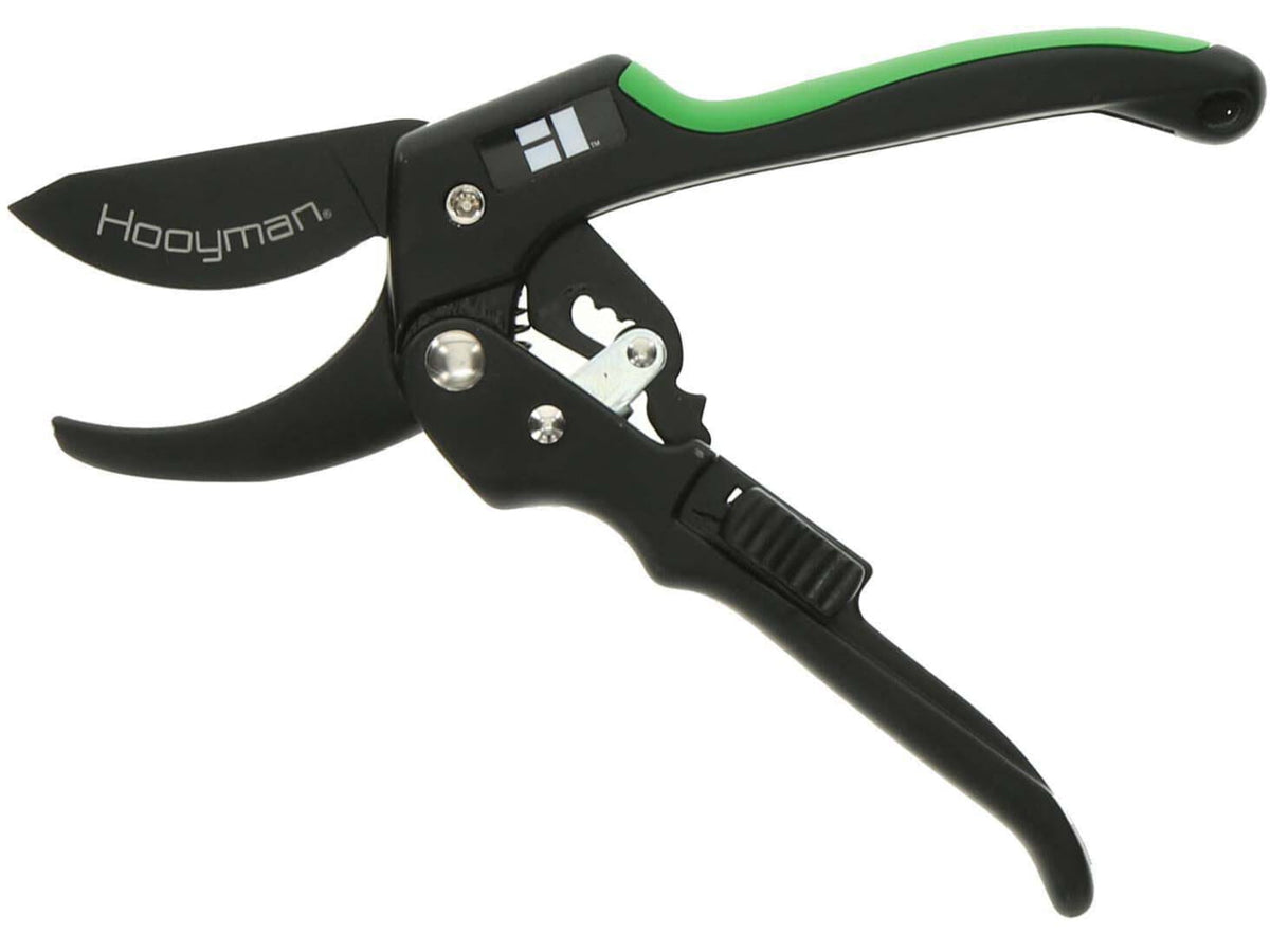 Hooyman Ratchet Pruner Black/Green 1099080