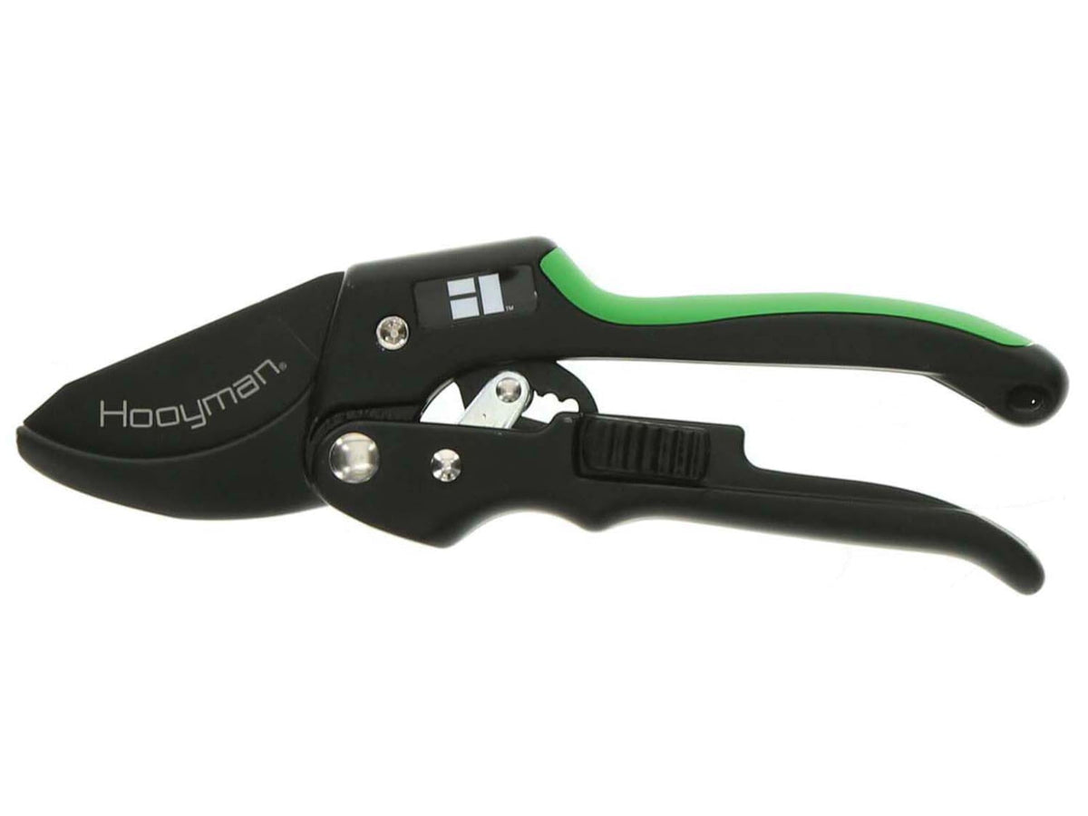 Hooyman Ratchet Pruner Black/Green 1099080