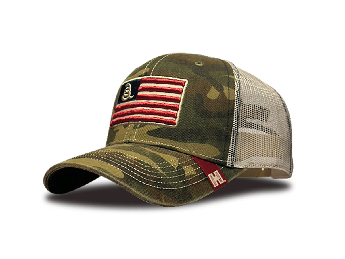 Hornady Gear Trucker - Men's Camo American Flag Patch 33300