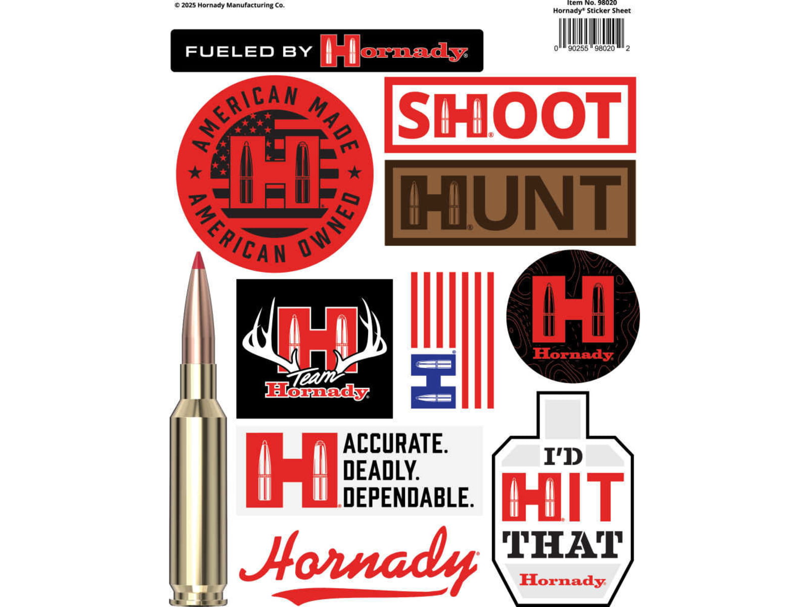 Hornady Sticker Sheet American Owned