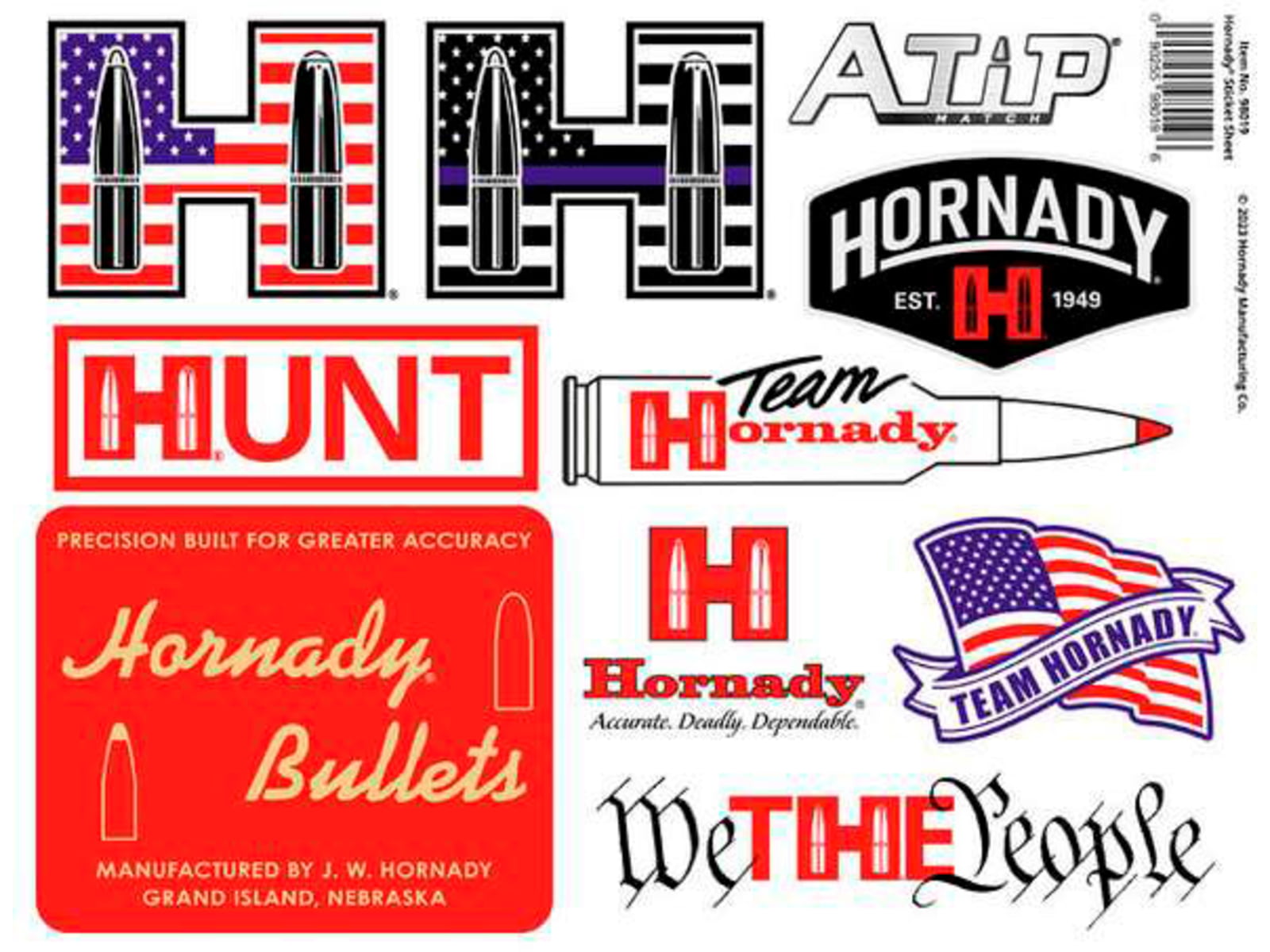 Hornady Sticker Sheet