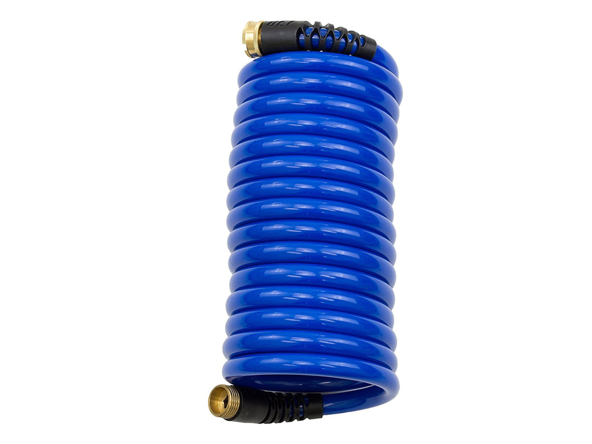 HoseCoil Blue Self Coiling Hose w/Flex Relief 15' HS1500HP