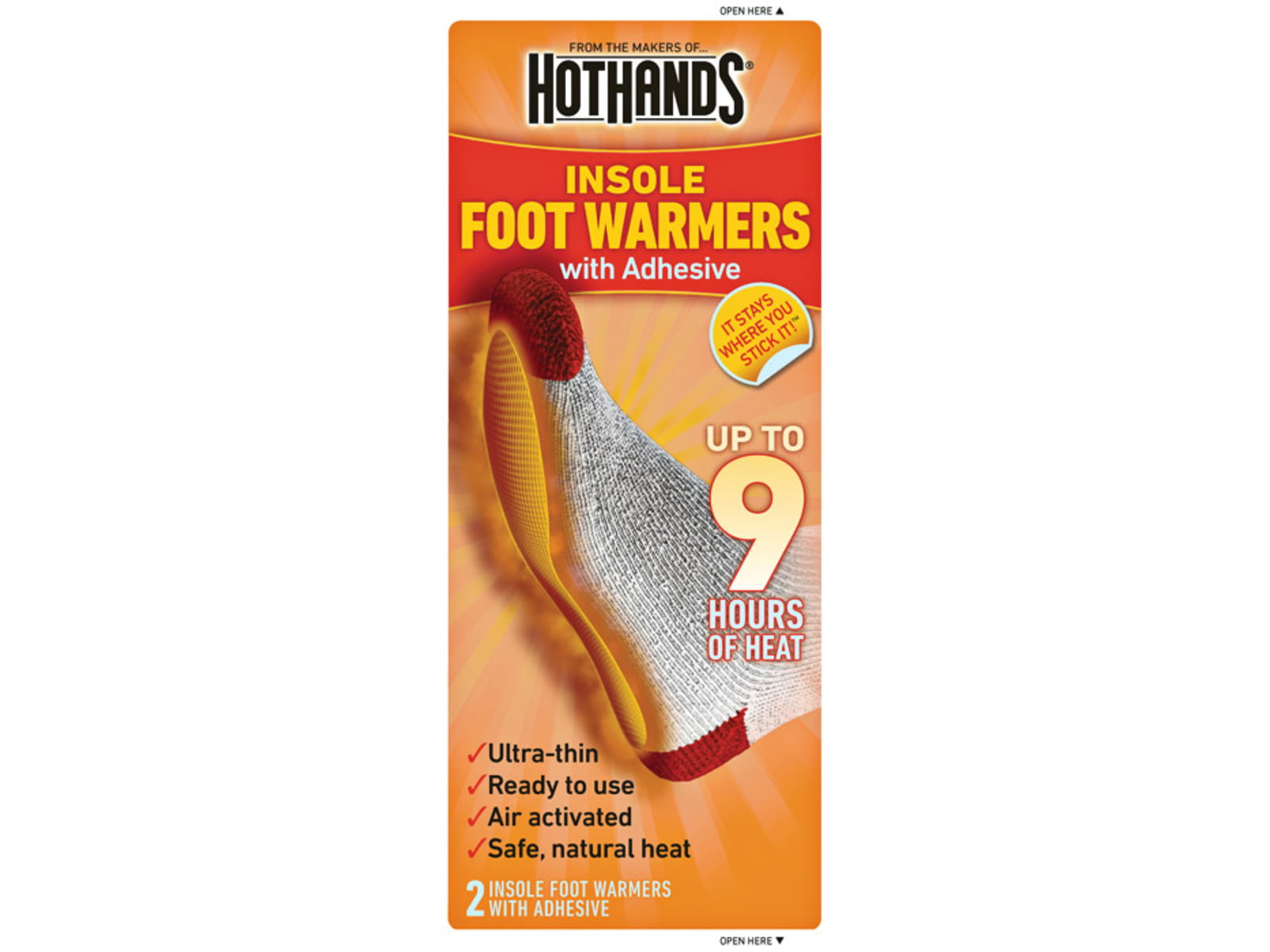 Hot Hands Toasti-toes W/ Adhesive