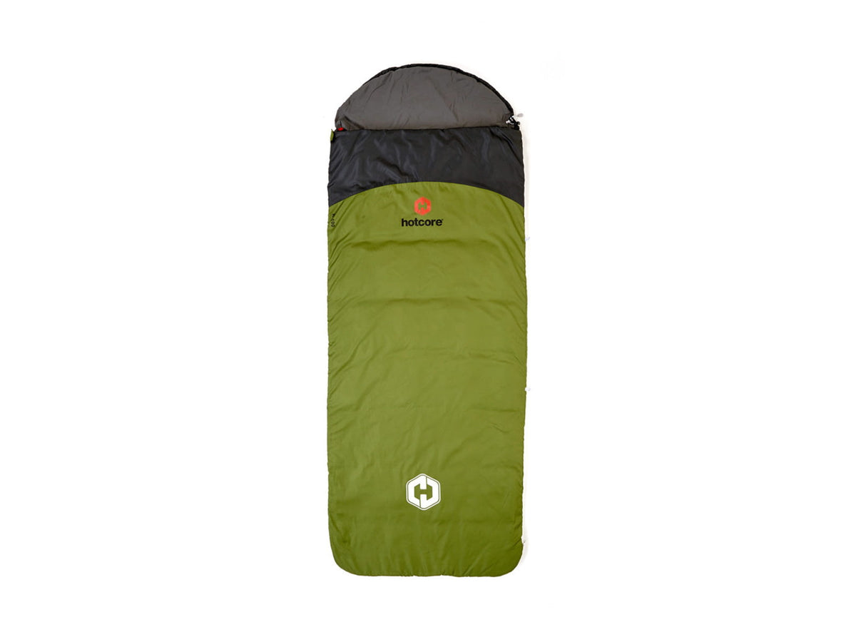 Hotcore R-100 Sleeping Bag Green 90in x 34in