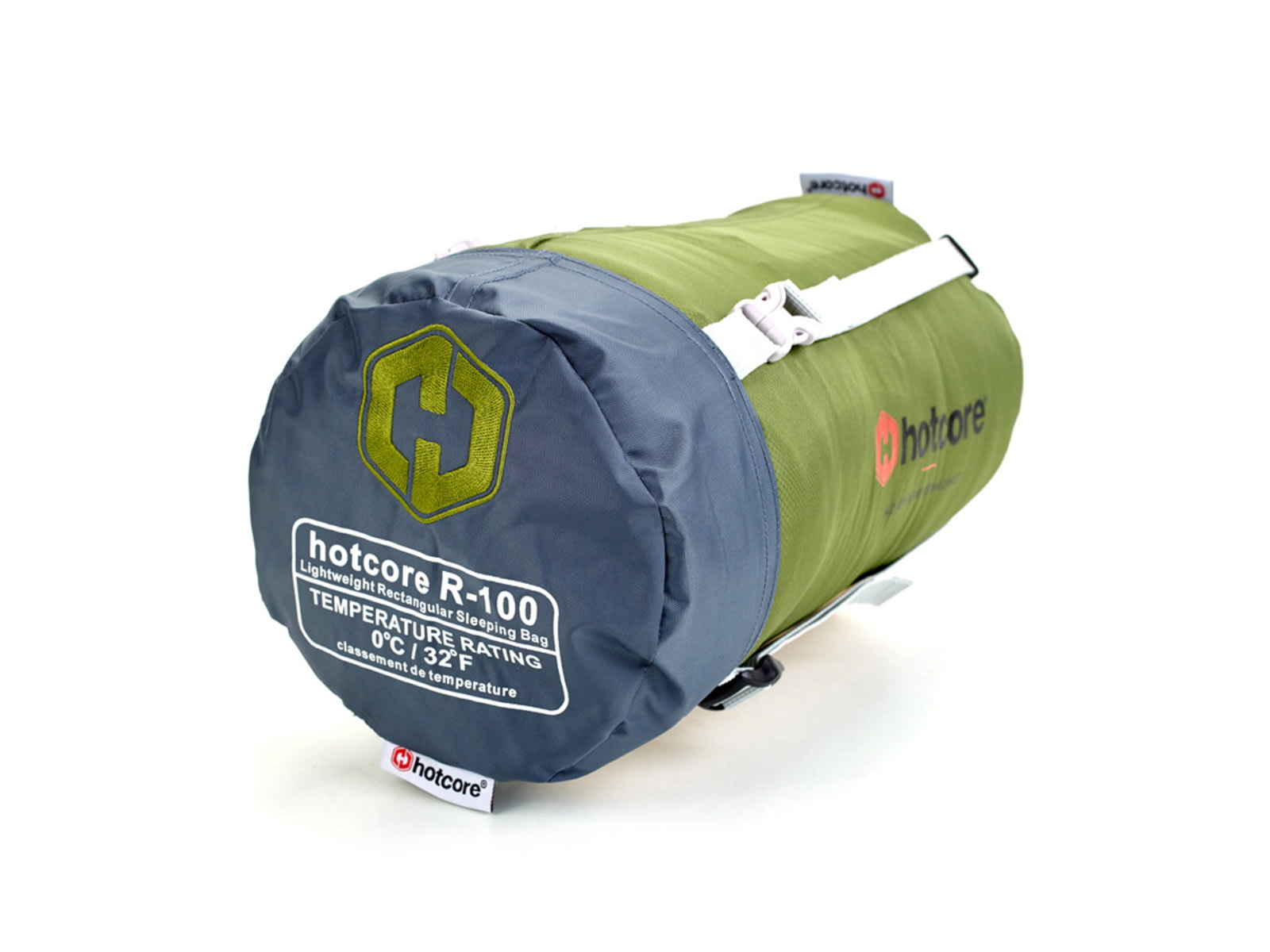 Hotcore R-100 Sleeping Bag Green 90in x 34in