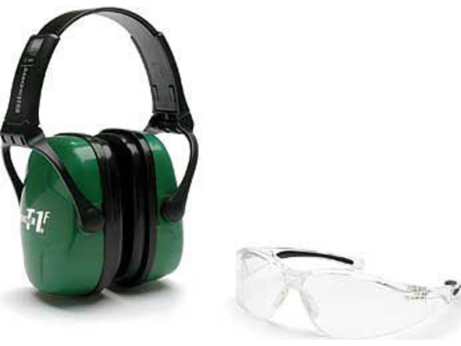 Howard Leight Adult Shooting Combo Kit Green Muff Clear Anti-Fog Eyewear R-01761