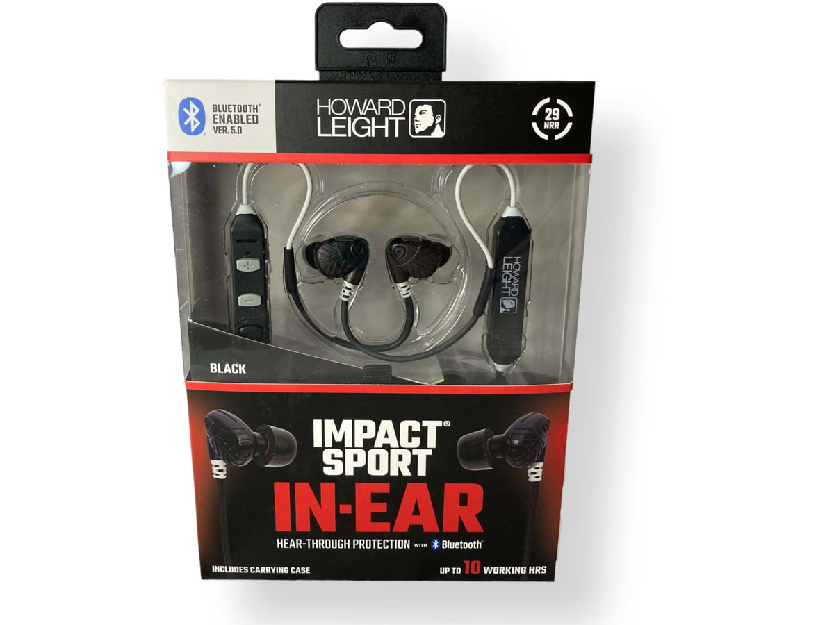 Howard Leight Impact Sport In-Ear Bluetooth with Hear Through Technology Black