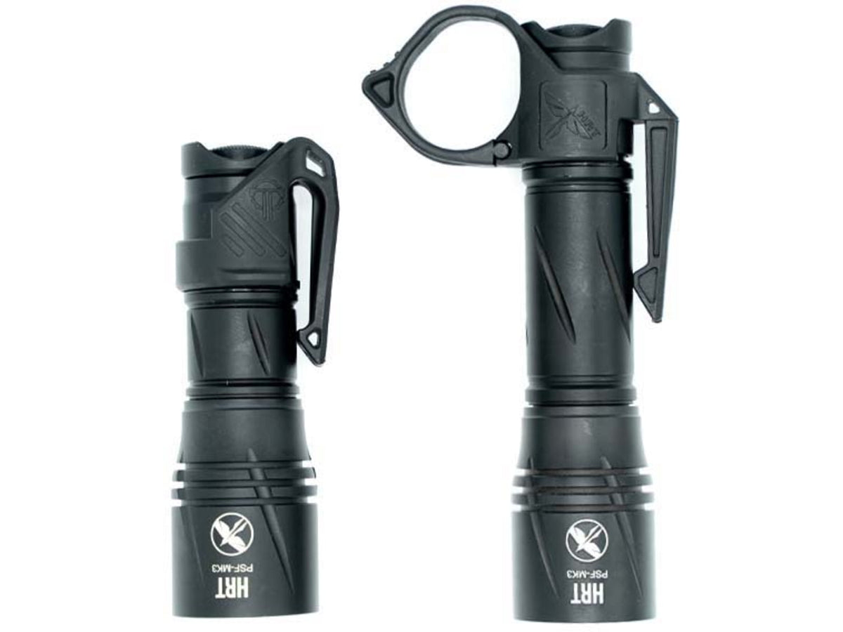HRT Tactical Gear AWLS Handheld EDC LED Flashlight Li-Ion Battery 1600 Lumens Black HRT-HHAWLS-35-LT
