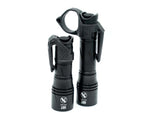 HRT Tactical Gear AWLS Handheld EDC LED Flashlight Li-Ion Battery 1600 Lumens Black HRT-HHAWLS-35-LT