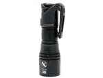 HRT Tactical Gear AWLS Handheld EDC LED Flashlight Li-Ion Battery 1600 Lumens Black HRT-HHAWLS-35-LT