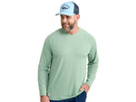 HUK Performance Fishing A1A Performance Crew - Men's Fog Green 2XL