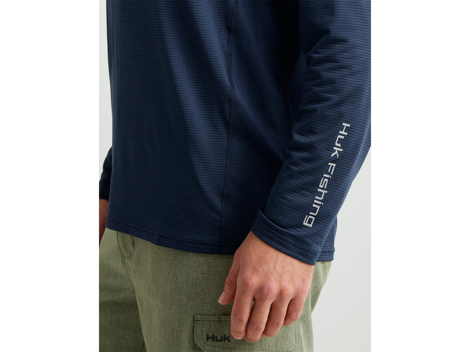 HUK Performance Fishing A1A Performance Crew - Men's Fog Green 2XL